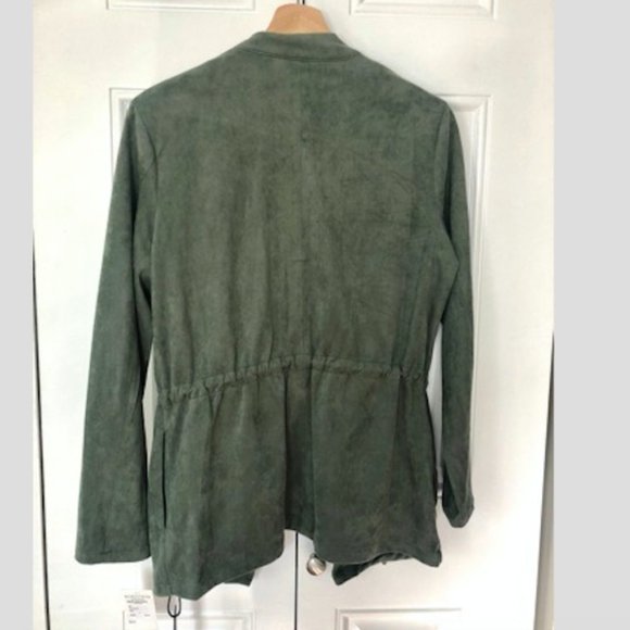 Faux Suede Drapey Jacket - Picture 7 of 7